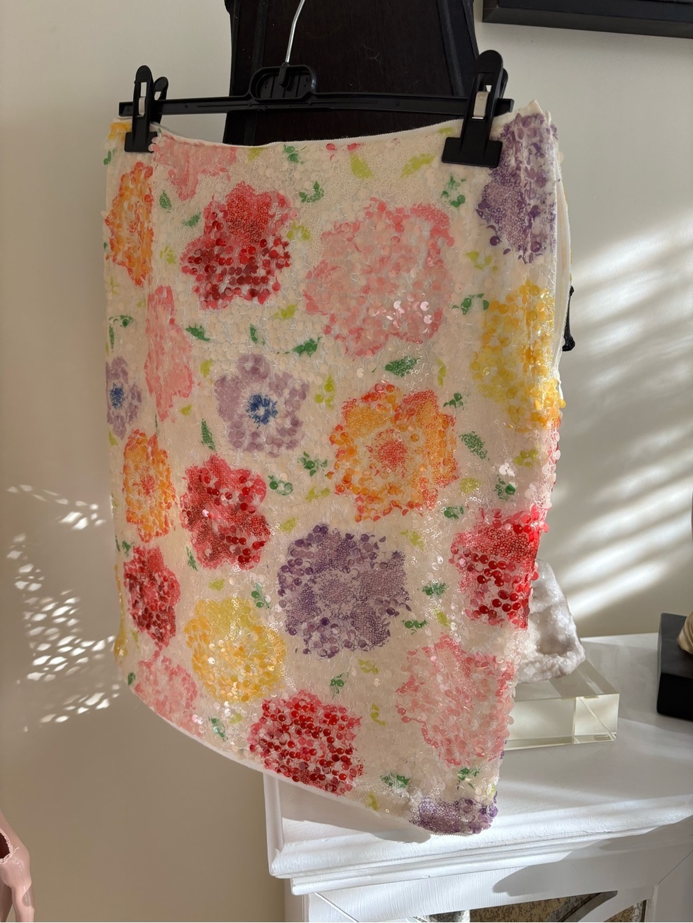 Elie Tahari Multicolor Floral sequin Skirt - Picture 8 of 13